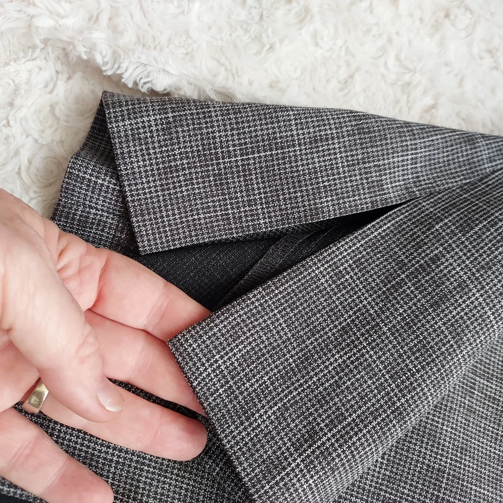 Sophisticated Perception NY Gray Open Front Blazer Size 16 Career Office Church